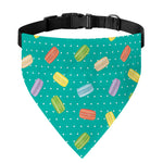 Polka Dot Macaron Pattern Print Over The Collar Dog Bandana