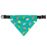 Polka Dot Macaron Pattern Print Over The Collar Dog Bandana