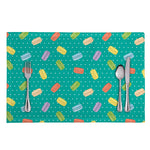Polka Dot Macaron Pattern Print Placemat