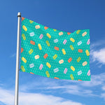 Polka Dot Macaron Pattern Print Polyester Flag