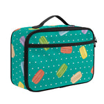 Polka Dot Macaron Pattern Print Portable Lunch Bag