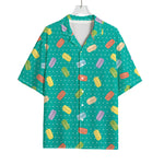 Polka Dot Macaron Pattern Print Rayon Hawaiian Shirt