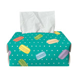 Polka Dot Macaron Pattern Print Rectangle Tissue Box Cover