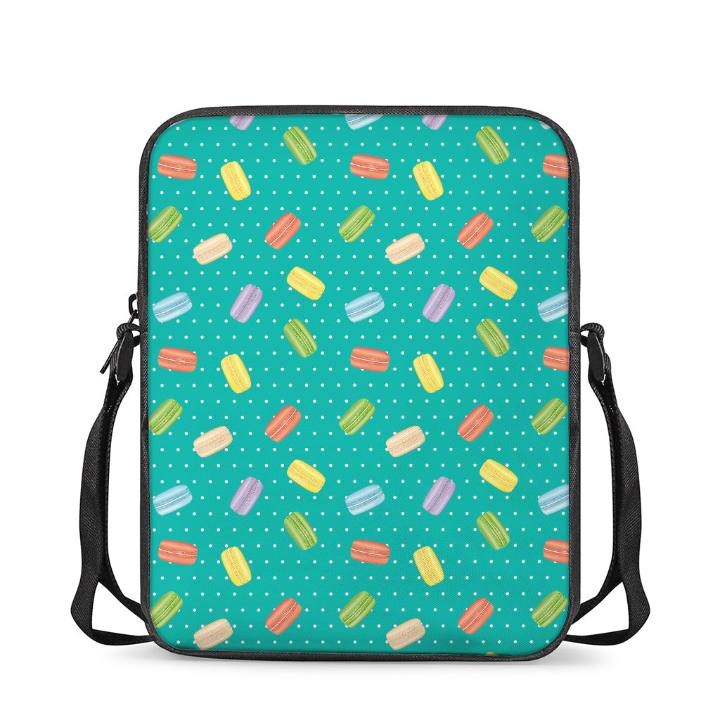 Polka Dot Macaron Pattern Print Rectangular Crossbody Bag