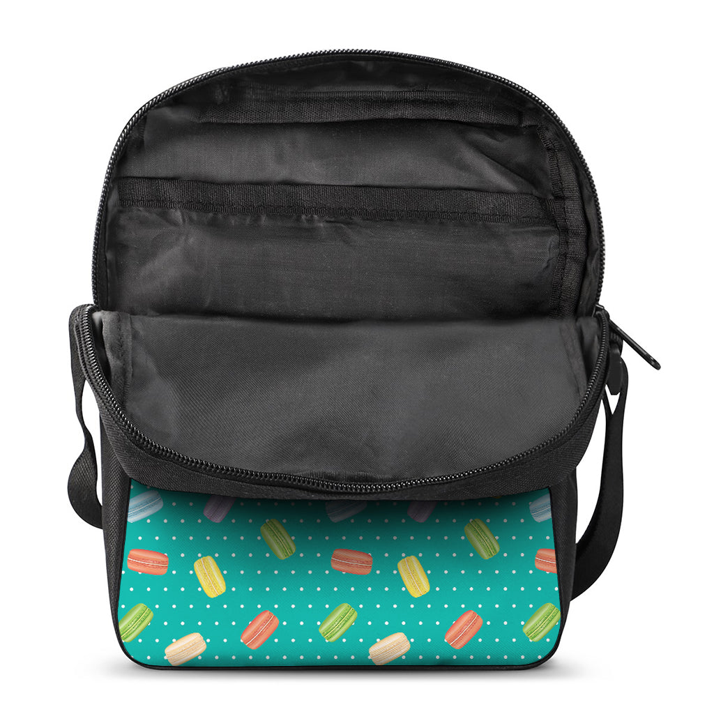 Polka Dot Macaron Pattern Print Rectangular Crossbody Bag