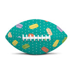 Polka Dot Macaron Pattern Print Rugby Ball