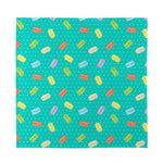 Polka Dot Macaron Pattern Print Silk Bandana