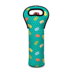 Polka Dot Macaron Pattern Print Single Neoprene Wine Tote