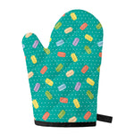 Polka Dot Macaron Pattern Print Single Oven Mitt