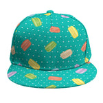 Polka Dot Macaron Pattern Print Snapback Cap