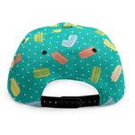 Polka Dot Macaron Pattern Print Snapback Cap