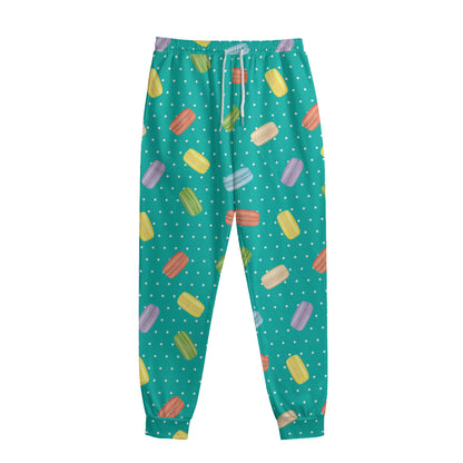 Polka Dot Macaron Pattern Print Sweatpants