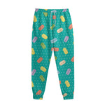Polka Dot Macaron Pattern Print Sweatpants