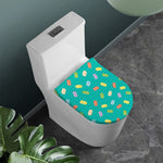 Polka Dot Macaron Pattern Print Toilet Lid Cover