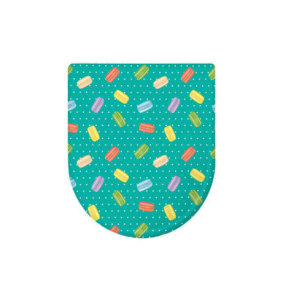 Polka Dot Macaron Pattern Print Toilet Lid Cover