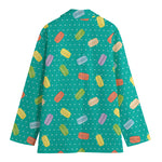 Polka Dot Macaron Pattern Print Women's Blazer
