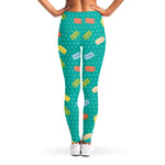 Polka Dot Macaron Pattern Print Women's Leggings