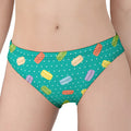 Polka Dot Macaron Pattern Print Women's Panties