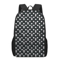 Polka Dot Rabbit Pattern Print 17 Inch Backpack
