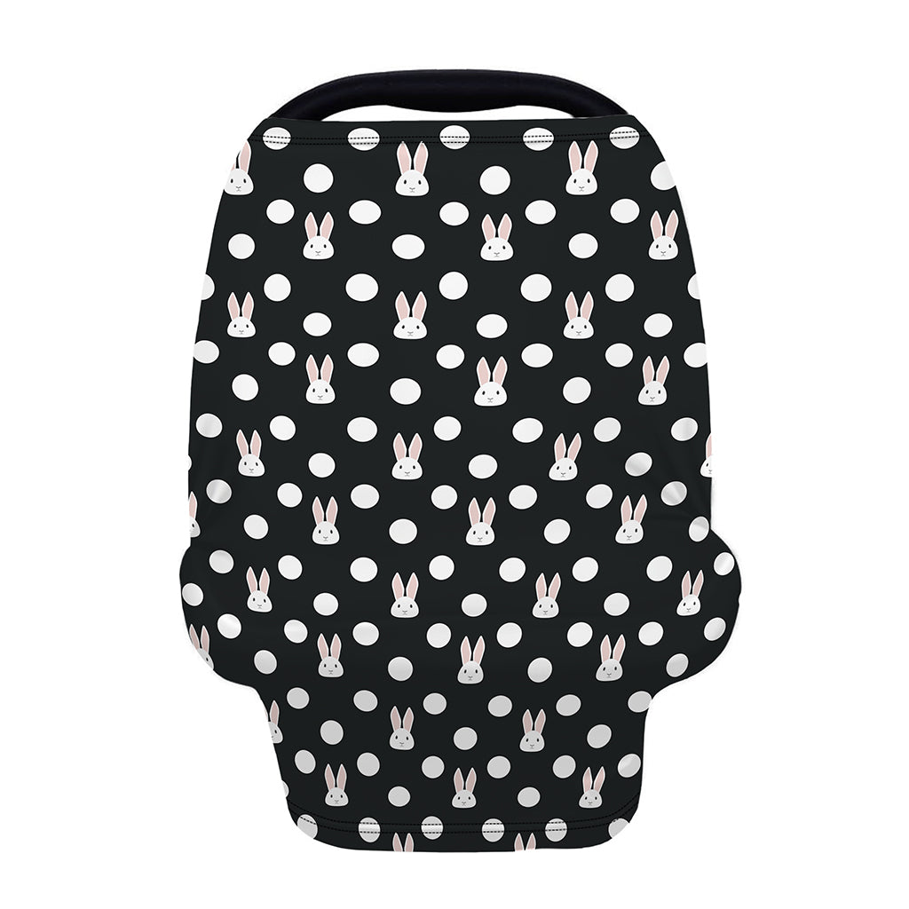 Polka Dot Rabbit Pattern Print Baby Seat Cover