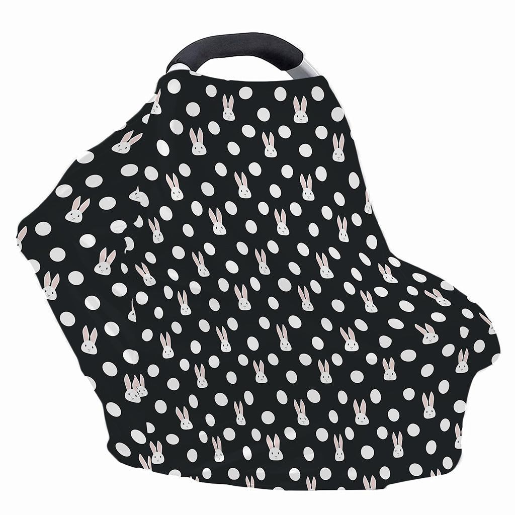 Polka Dot Rabbit Pattern Print Baby Seat Cover