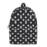 Polka Dot Rabbit Pattern Print Backpack