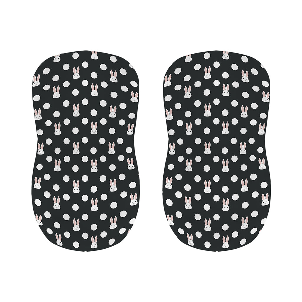Polka Dot Rabbit Pattern Print Bar Stool Covers