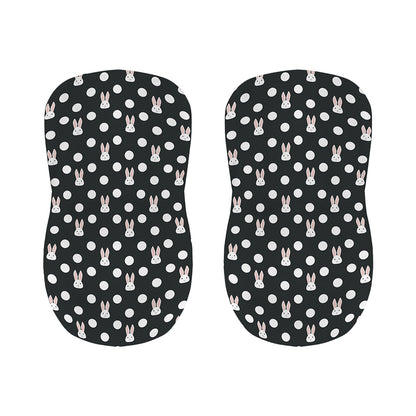 Polka Dot Rabbit Pattern Print Bar Stool Covers