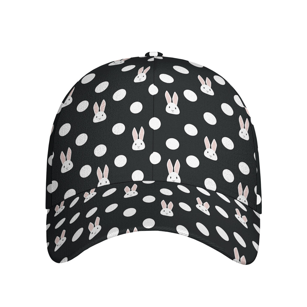 Polka Dot Rabbit Pattern Print Baseball Cap