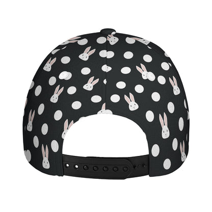Polka Dot Rabbit Pattern Print Baseball Cap