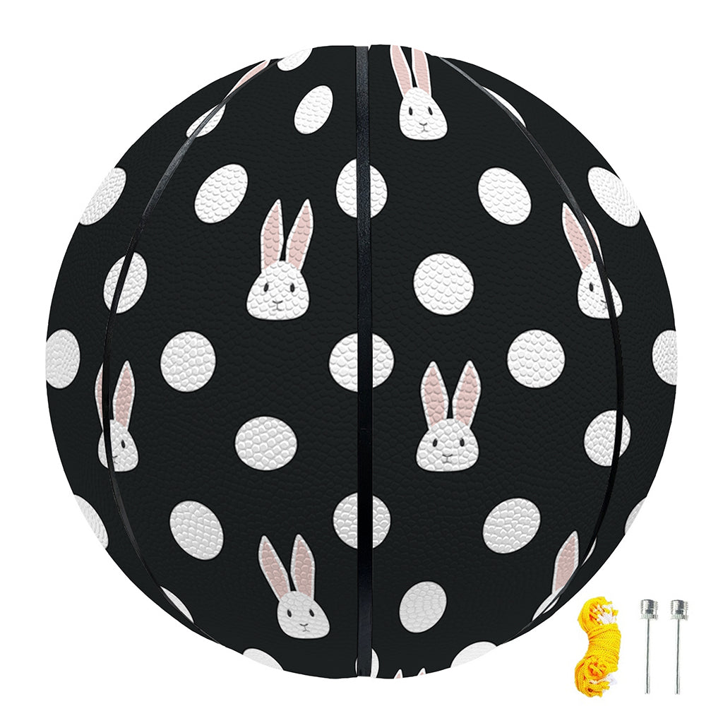 Polka Dot Rabbit Pattern Print Basketball