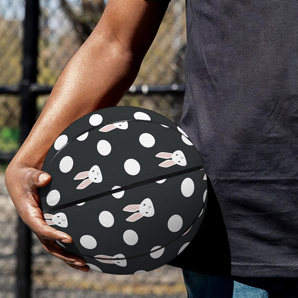 Polka Dot Rabbit Pattern Print Basketball