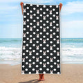 Polka Dot Rabbit Pattern Print Beach Towel