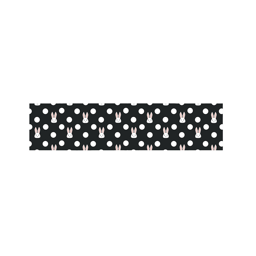Polka Dot Rabbit Pattern Print Bed Runner