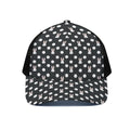 Polka Dot Rabbit Pattern Print Black Mesh Trucker Hat