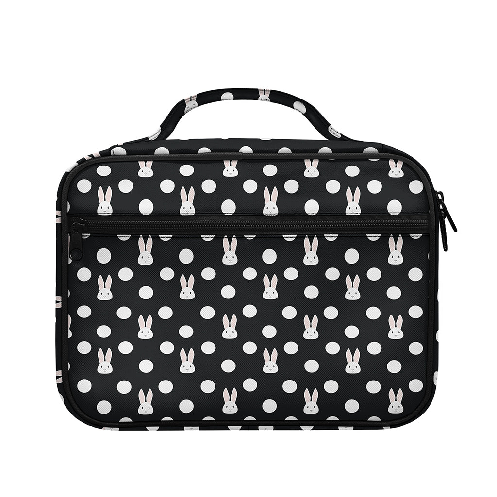 Polka Dot Rabbit Pattern Print Briefcase Bible Bag
