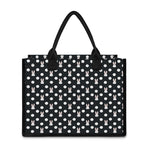 Polka Dot Rabbit Pattern Print Canvas Tote Bag