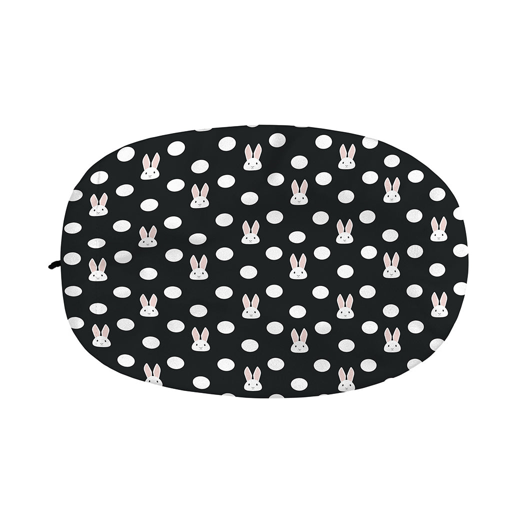 Polka Dot Rabbit Pattern Print Car Side Mirror Covers