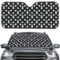Polka Dot Rabbit Pattern Print Car Windshield Sun Shade