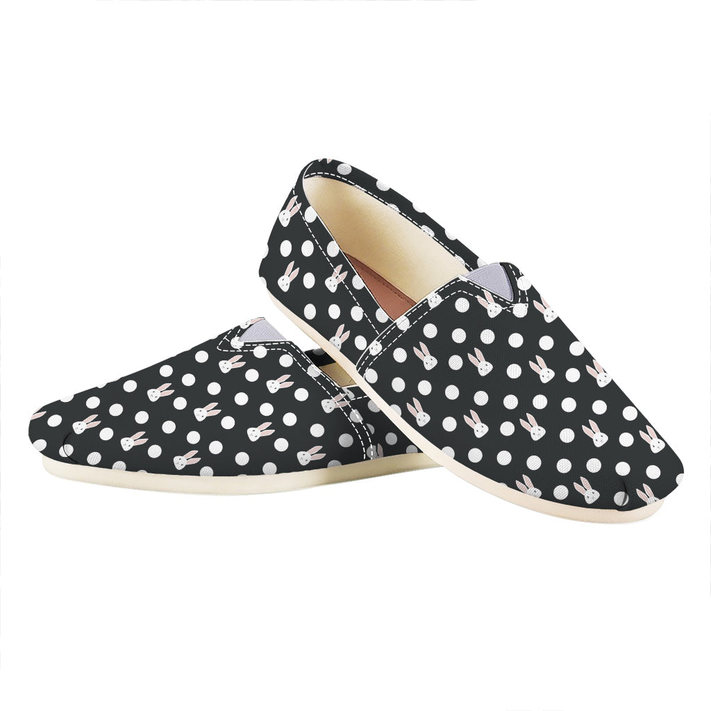 Polka Dot Rabbit Pattern Print Casual Shoes