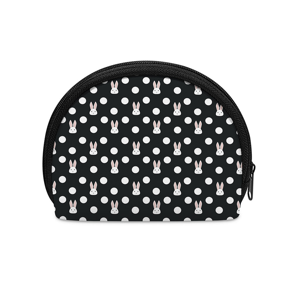 Polka Dot Rabbit Pattern Print Coin Purse