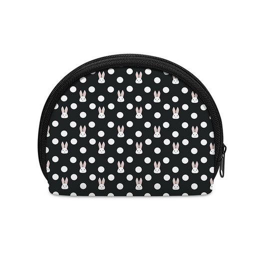 Polka Dot Rabbit Pattern Print Coin Purse