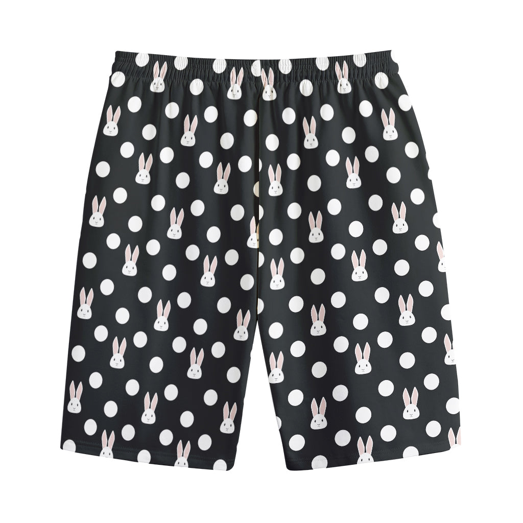 Polka Dot Rabbit Pattern Print Cotton Shorts