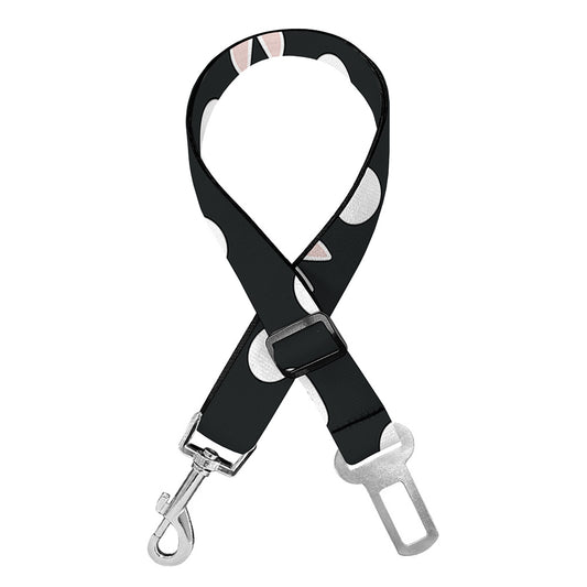 Polka Dot Rabbit Pattern Print Dog Seat Belt