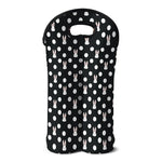 Polka Dot Rabbit Pattern Print Double Neoprene Wine Tote