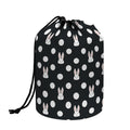 Polka Dot Rabbit Pattern Print Drawstring Makeup Bag