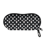 Polka Dot Rabbit Pattern Print Glasses Case