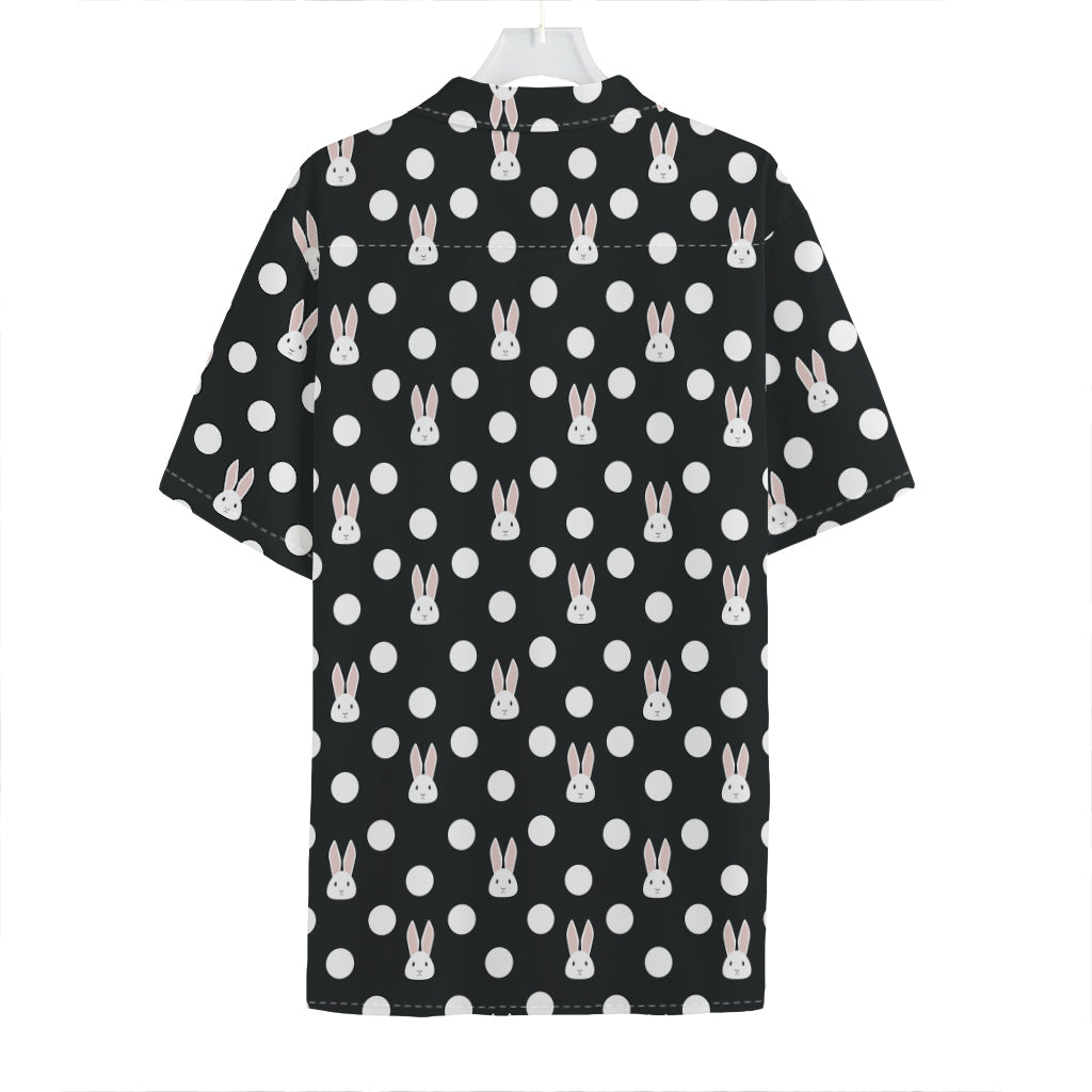 Polka Dot Rabbit Pattern Print Hawaiian Shirt
