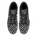 Polka Dot Rabbit Pattern Print High Top Leather Sneakers