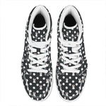 Polka Dot Rabbit Pattern Print High Top Leather Sneakers